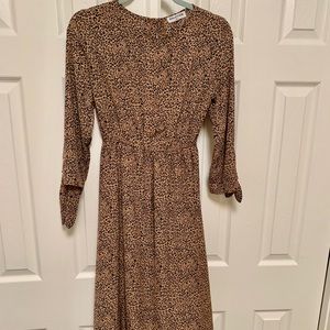 Midi leopard dress never worn